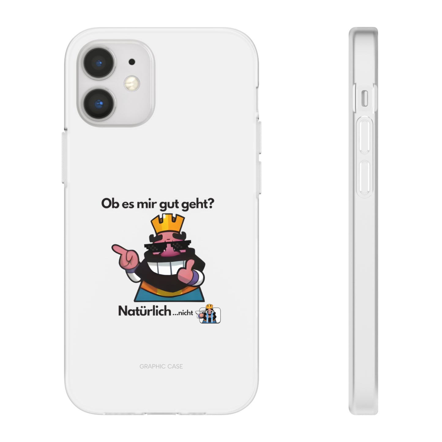 "Ob es mir gut geht? Natürlich... nicht" High Quality Phone Case