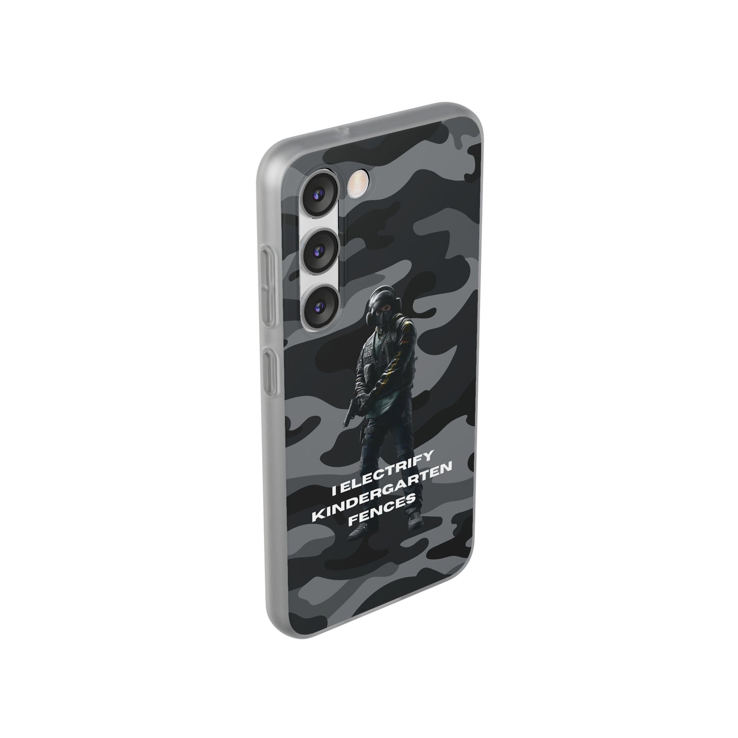 "I electrify kindergarten fences" High Quality Phone Case