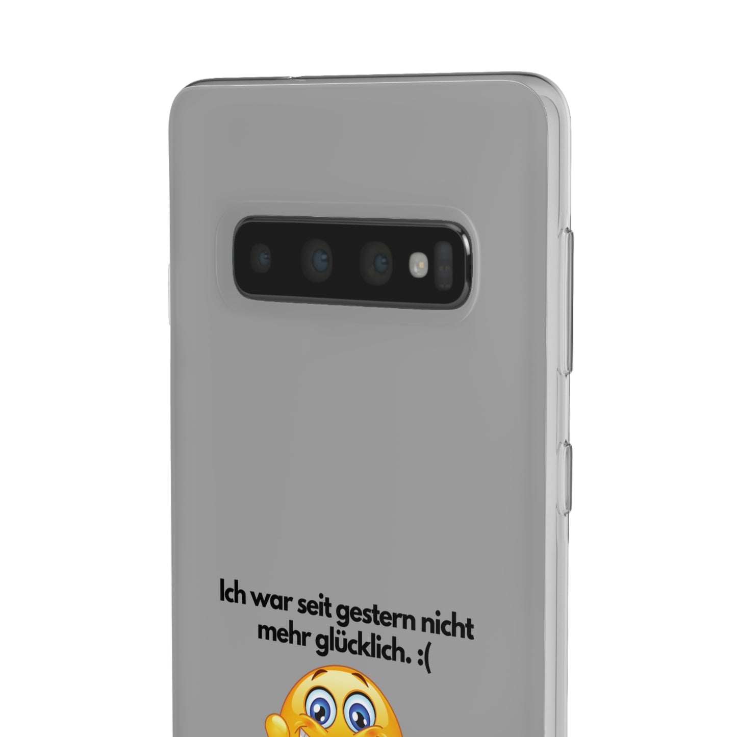 "lch war seit gestern nicht mehr glücklich" High Quality Phone Case