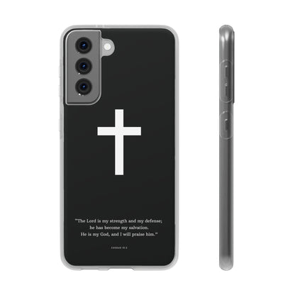 "Exodus 15:2 black edition" High Quality Phone Case