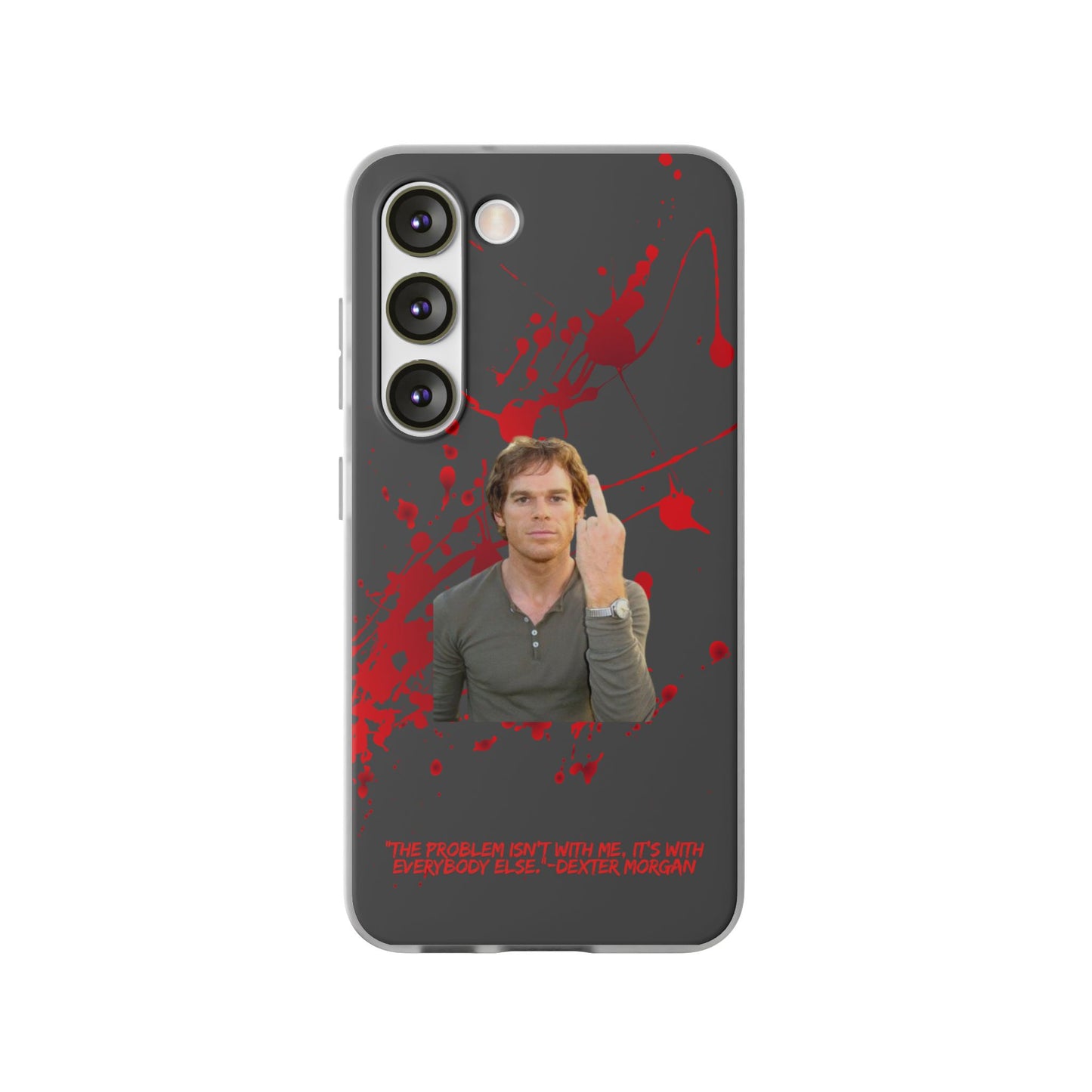 Dexter Middle Finger High Quality Phone Case