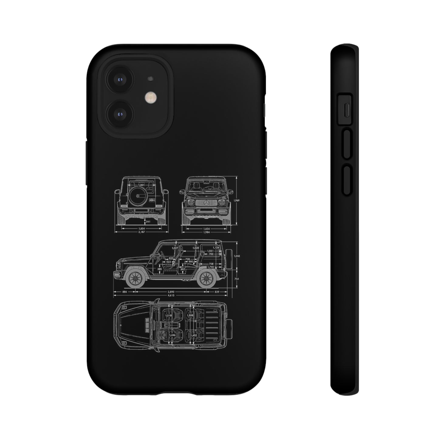 "Wagon Blueprint" Premium Quality Phone Case