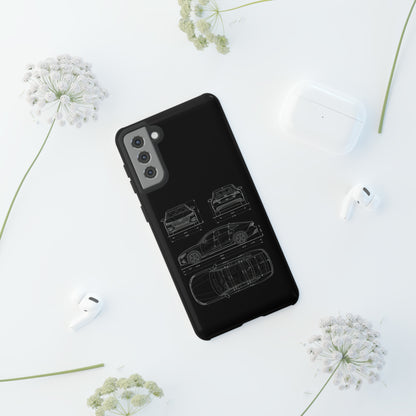 "Car Blueprint RS7" Premium Quality Phone Case