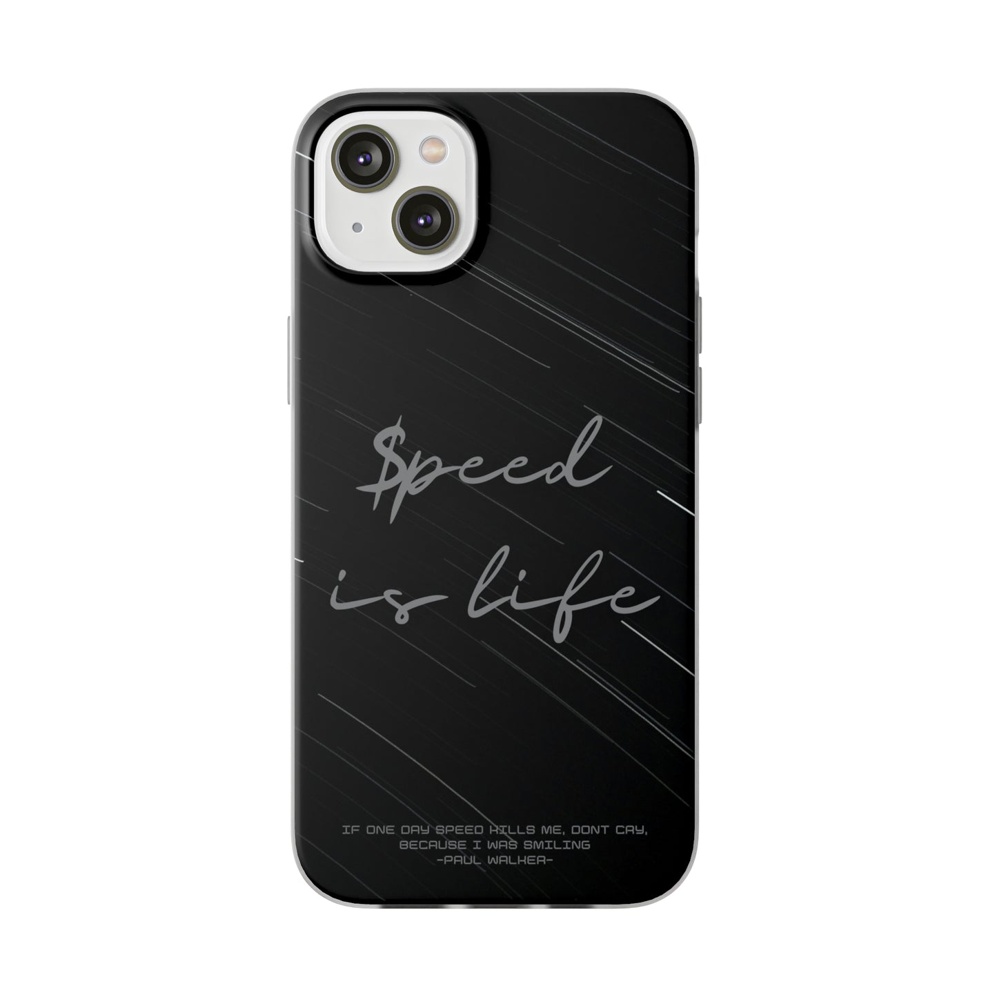 "Speed is life" High Quality Phone Case