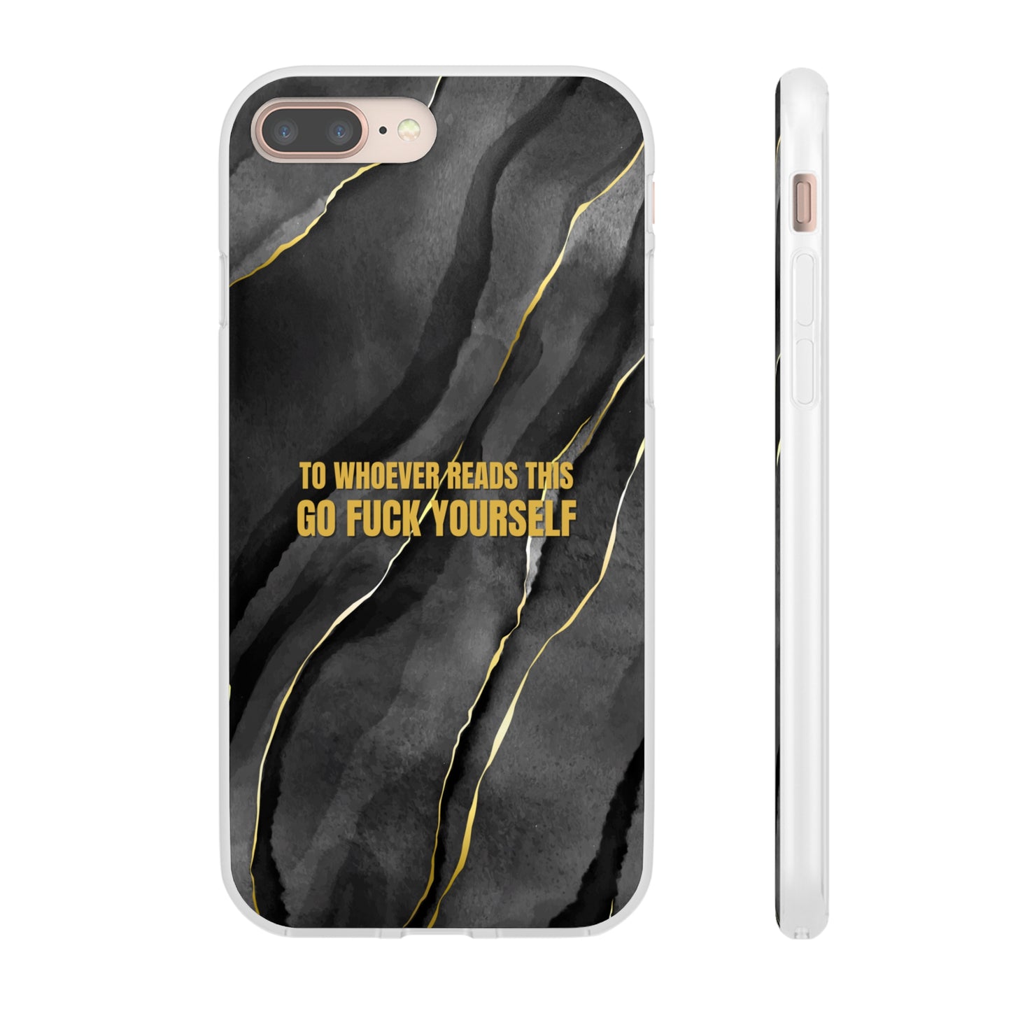 "to whoever reads this, go fuck yourself" High Quality Phone Case