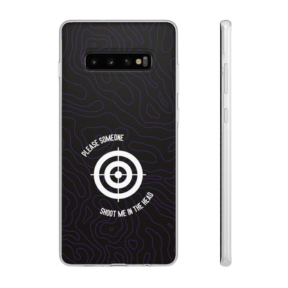 "Please someone, shoot me in the head" High Quality Phone Case