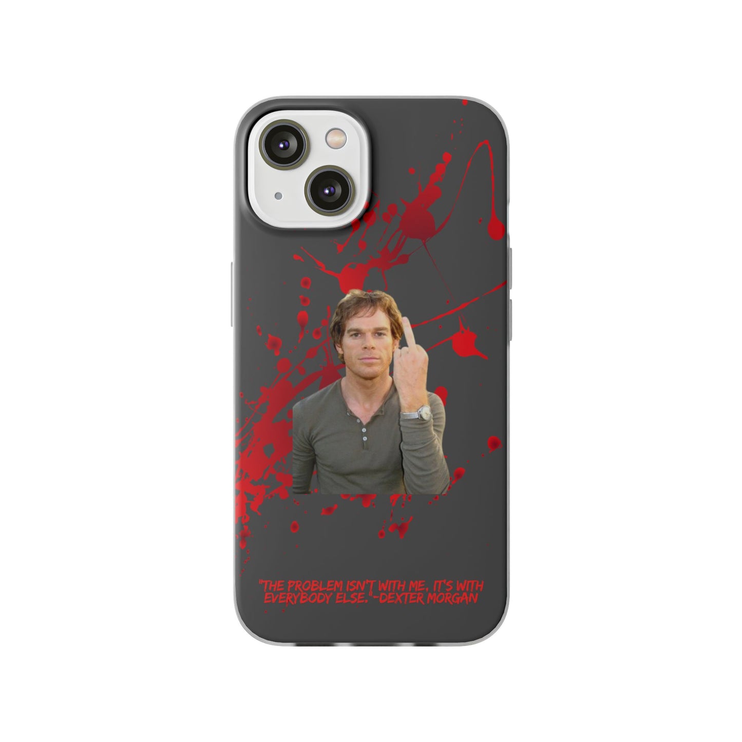 Dexter Middle Finger High Quality Phone Case