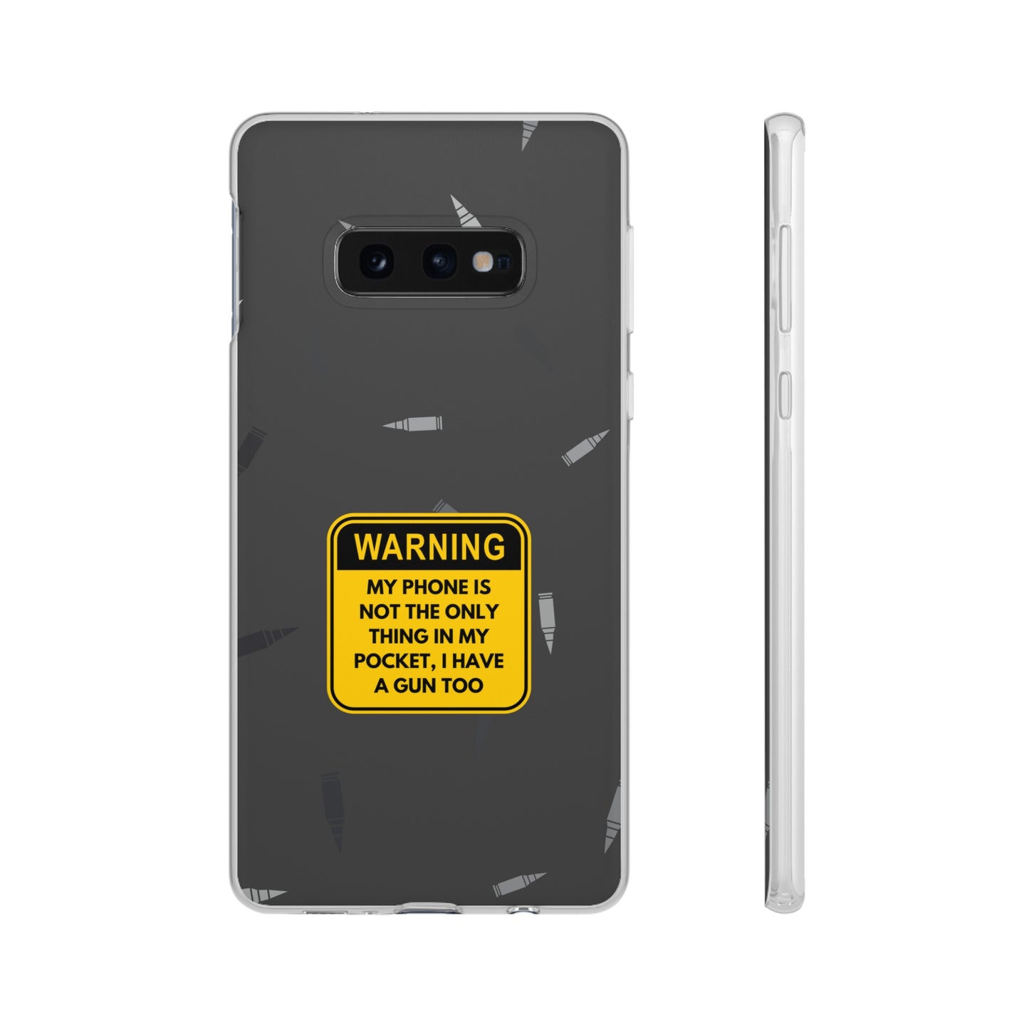 "Warning, my phone is not the only thing in my pocket" High Quality Phone Case