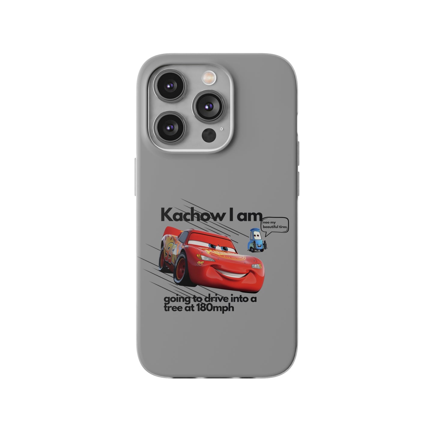 "Kachow into a tree" High Quality Phone Case