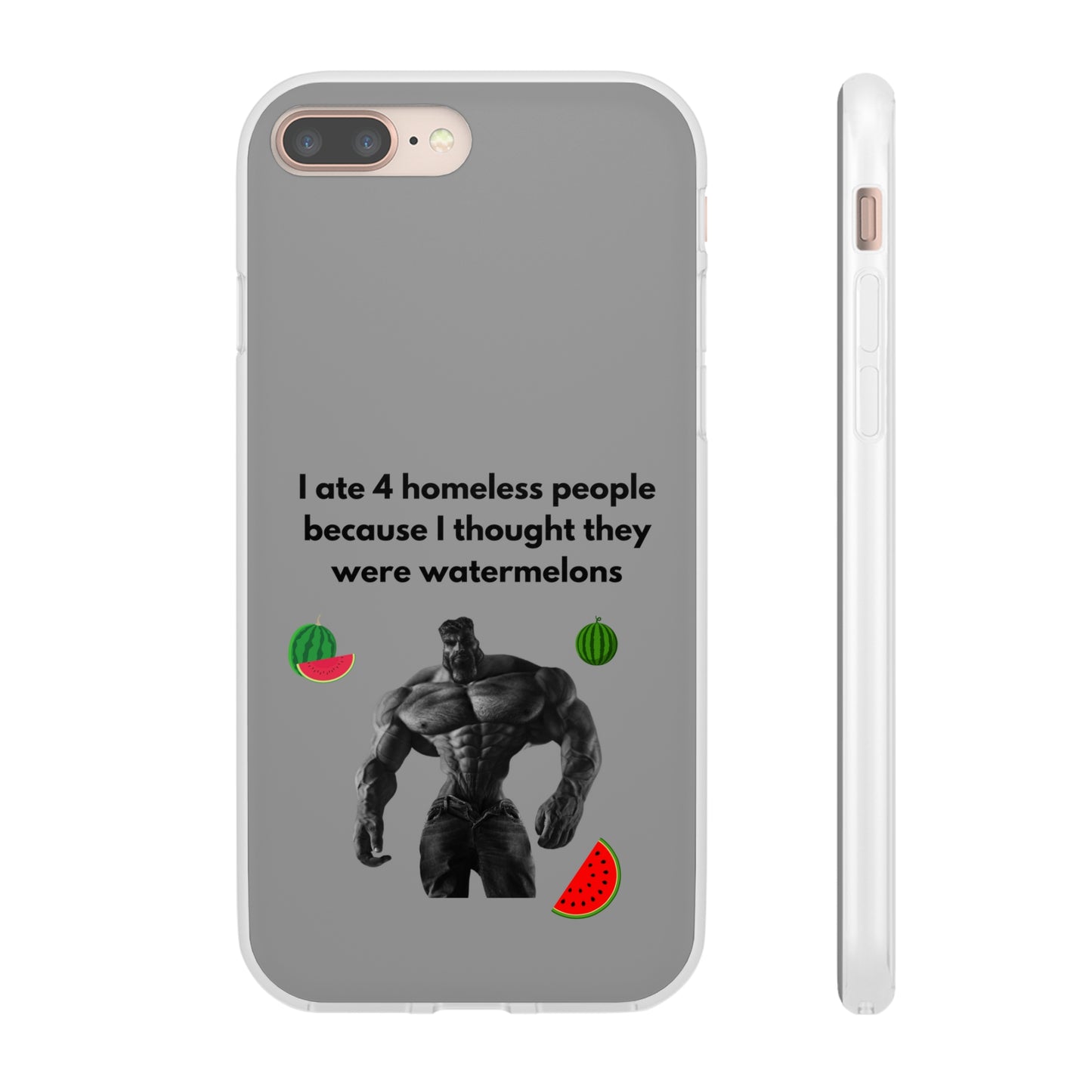 "I ate 4 homeless people" High Quality Phone Cases