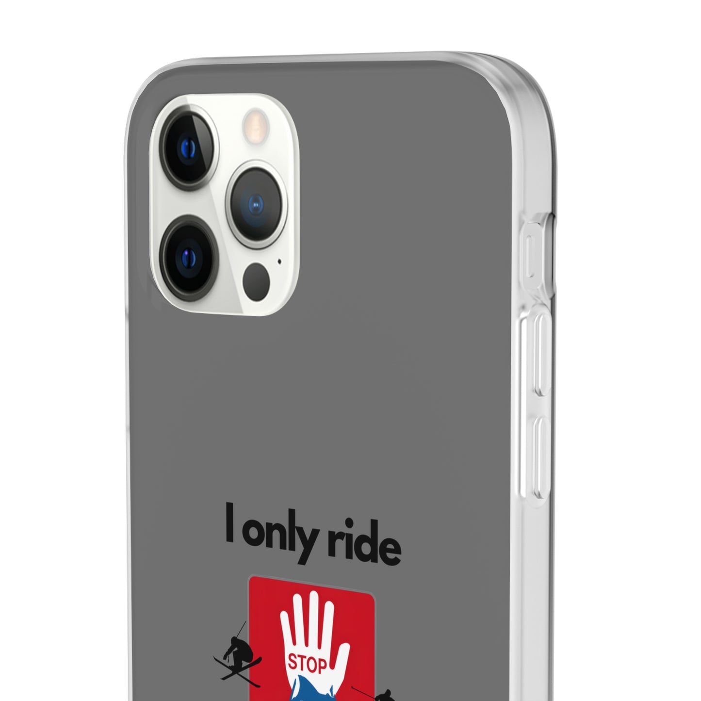 "I only ride where my life is at risk" High Quality Phone Case