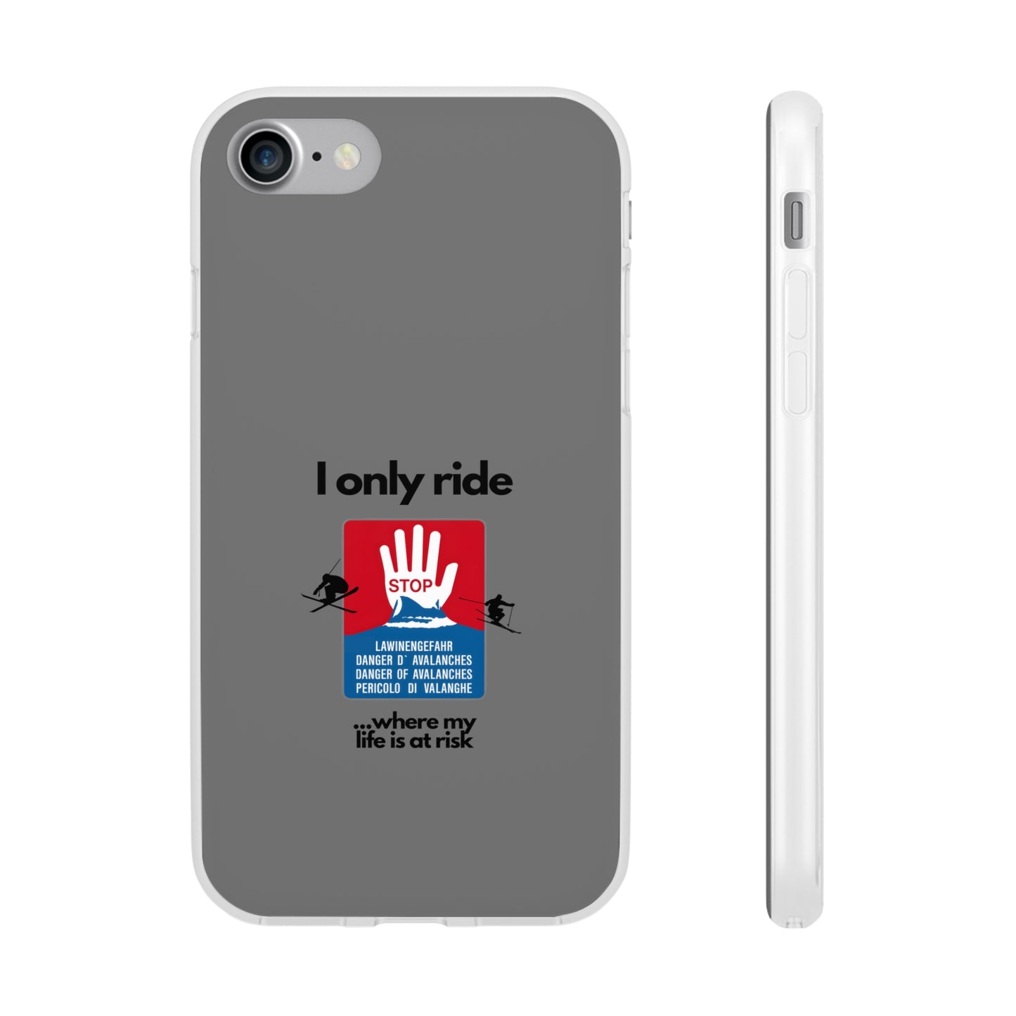 "I only ride where my life is at risk" High Quality Phone Case