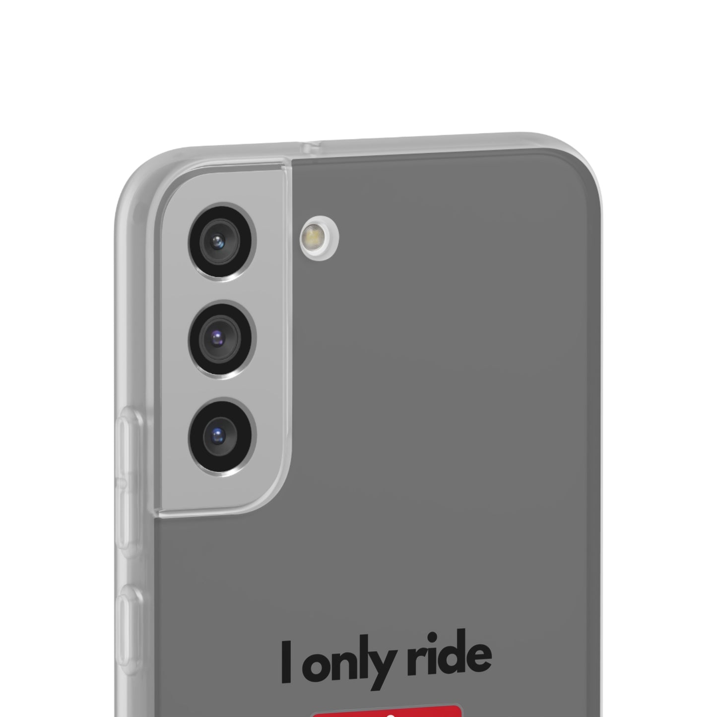 "I only ride where my life is at risk" High Quality Phone Case