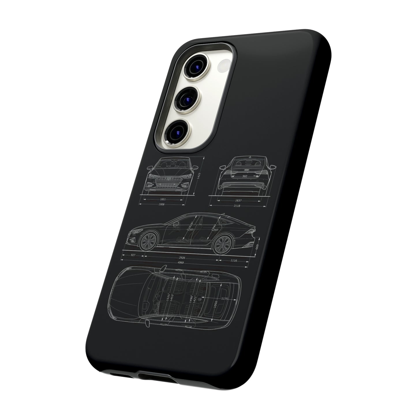 "Car Blueprint RS7" Premium Quality Phone Case