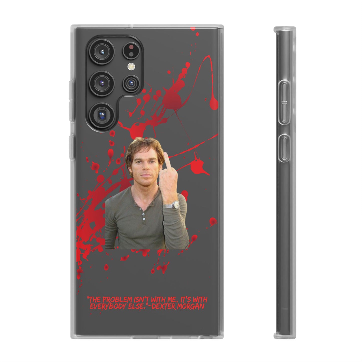 Dexter Middle Finger High Quality Phone Case