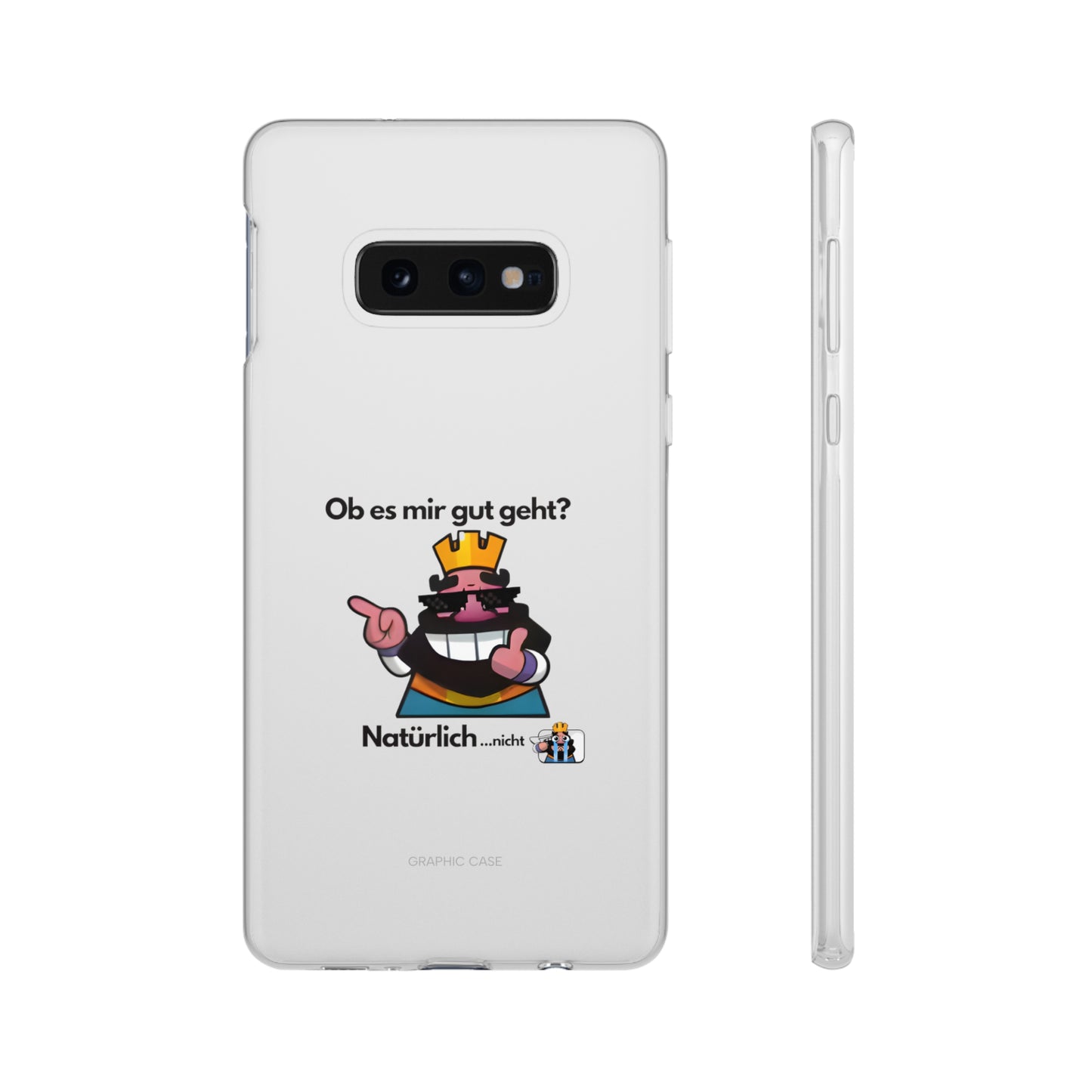 "Ob es mir gut geht? Natürlich... nicht" High Quality Phone Case