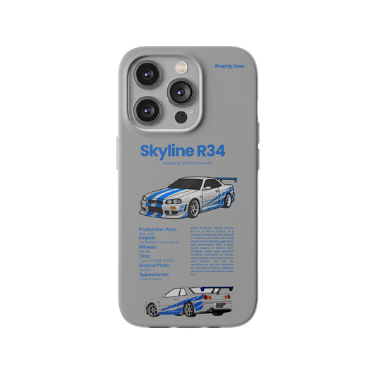 "Skyline R34" High Quality Phone Cases