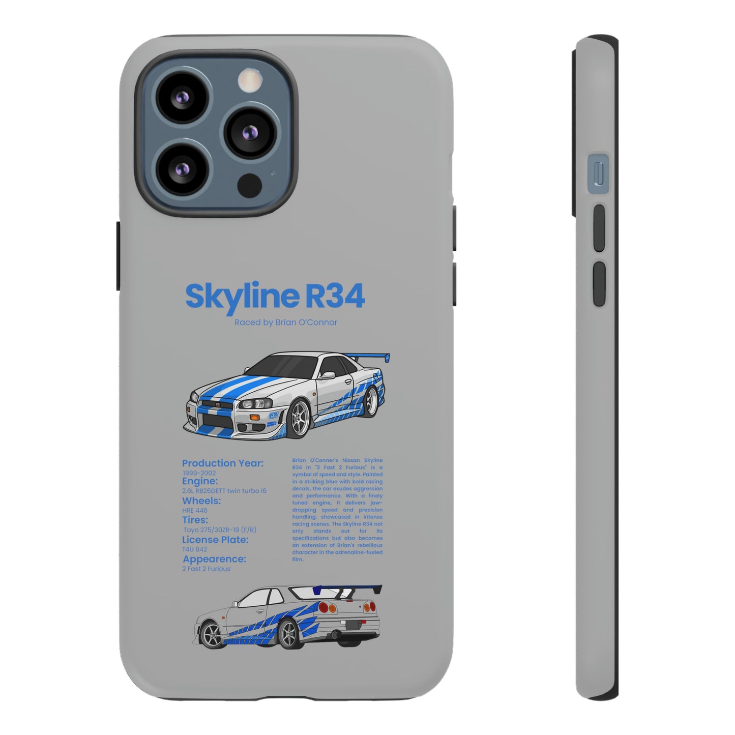 "Skyline R34" Premium Quality Phone Case