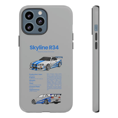 "Skyline R34" Premium Quality Phone Case