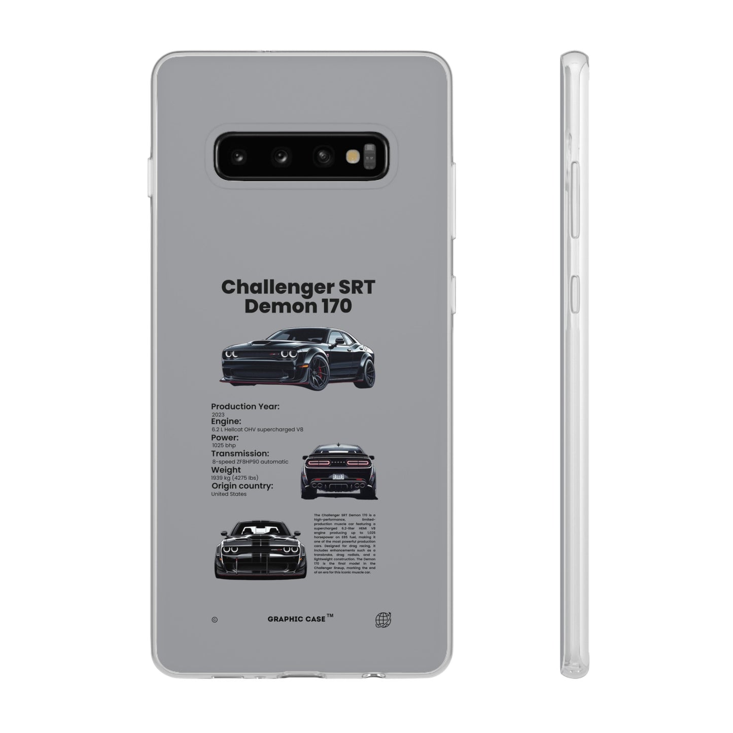 "Challenger SRT Demon 170" High Quality Phone Case