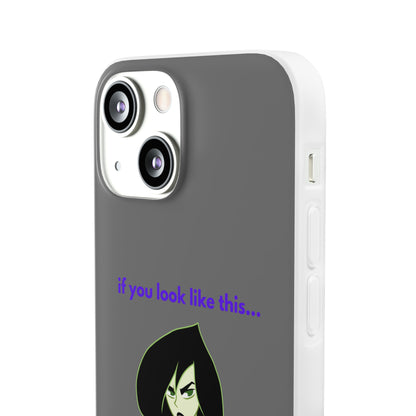 "If you look like this..." High Quality Phone Case