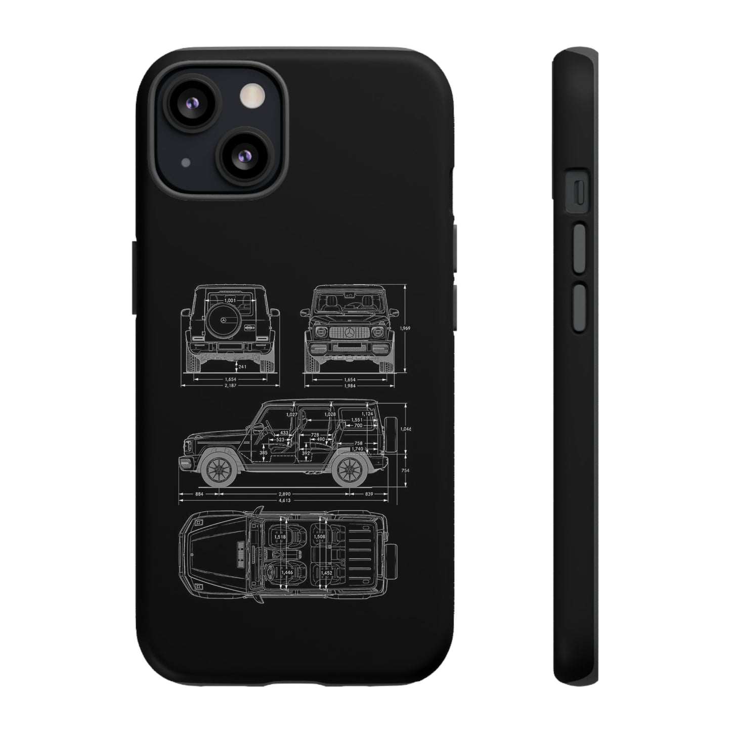 "Wagon Blueprint" Premium Quality Phone Case