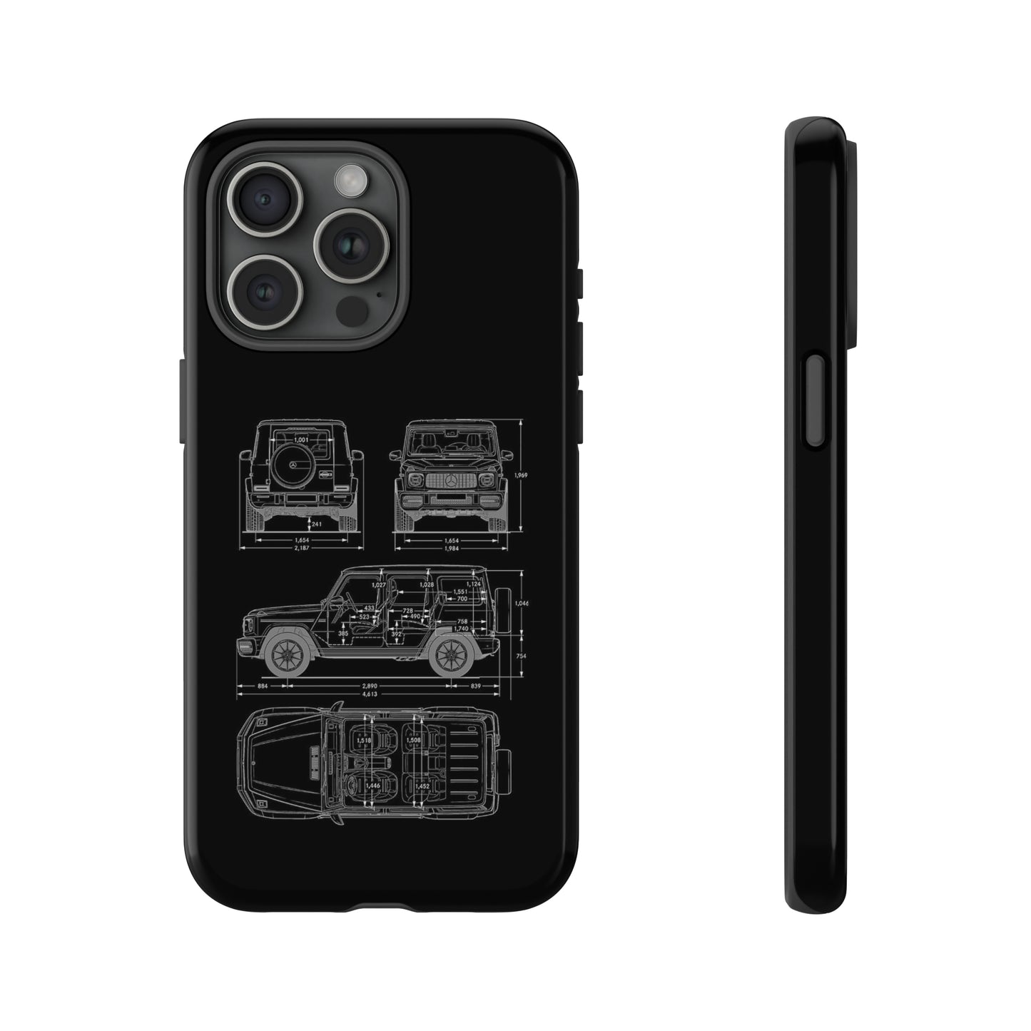 "Wagon Blueprint" Premium Quality Phone Case