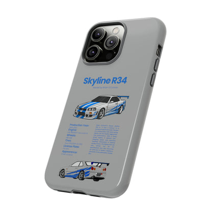 "Skyline R34" Premium Quality Phone Case