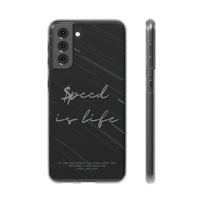 "Speed is life" High Quality Phone Case