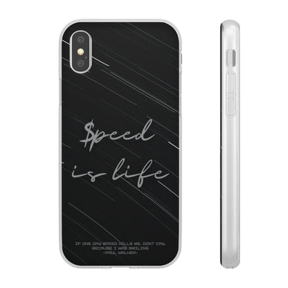 "Speed is life" High Quality Phone Case