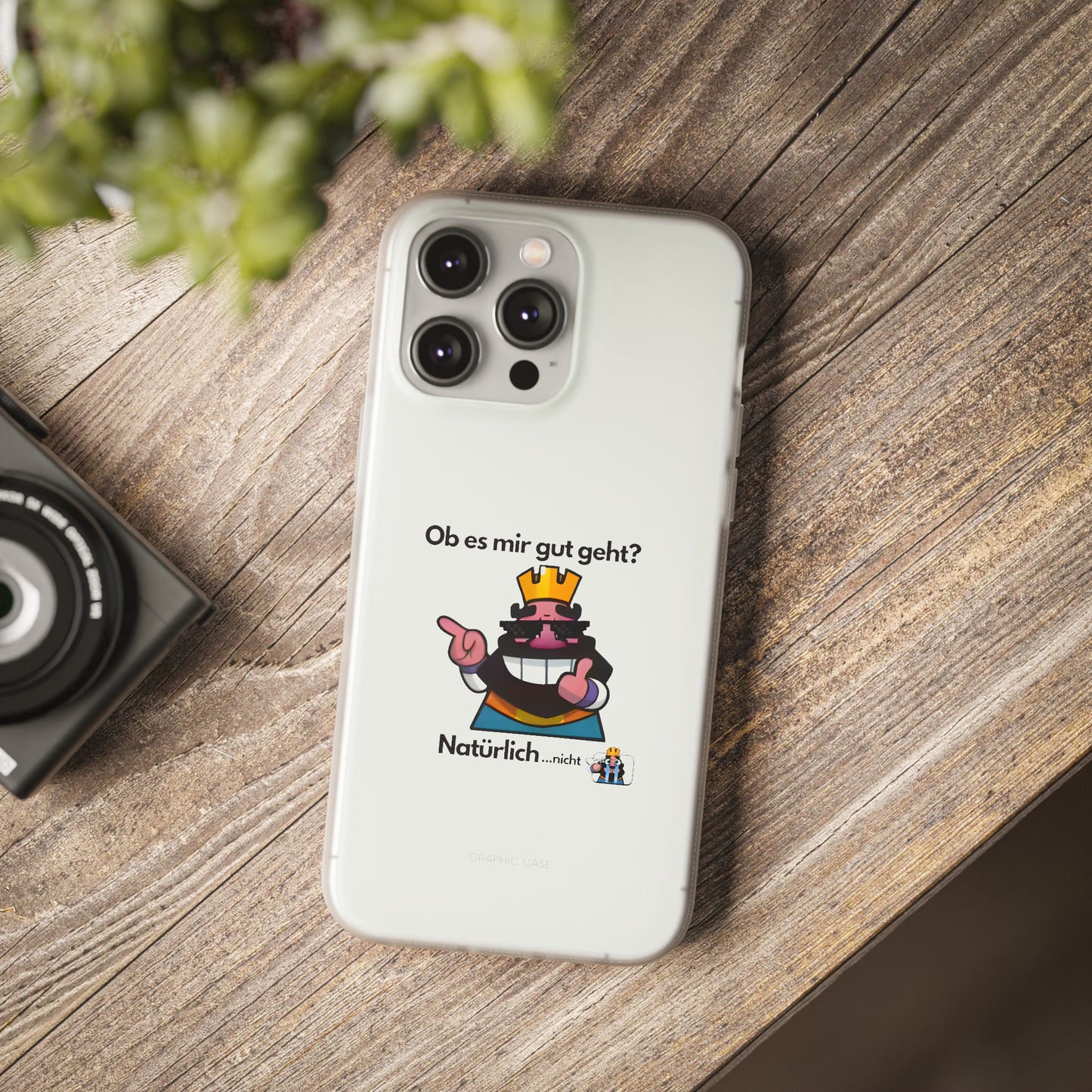 "Ob es mir gut geht? Natürlich... nicht" High Quality Phone Case