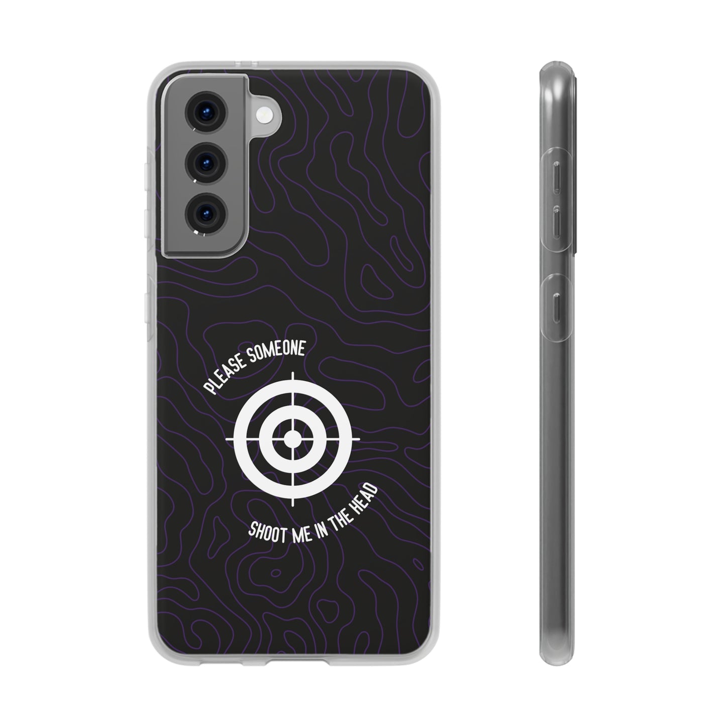 "Please someone, shoot me in the head" High Quality Phone Case