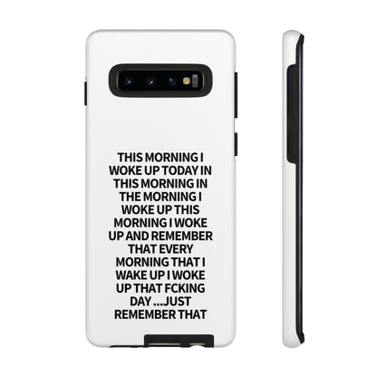 "THIS MORNING" Premium Quality Phone Case