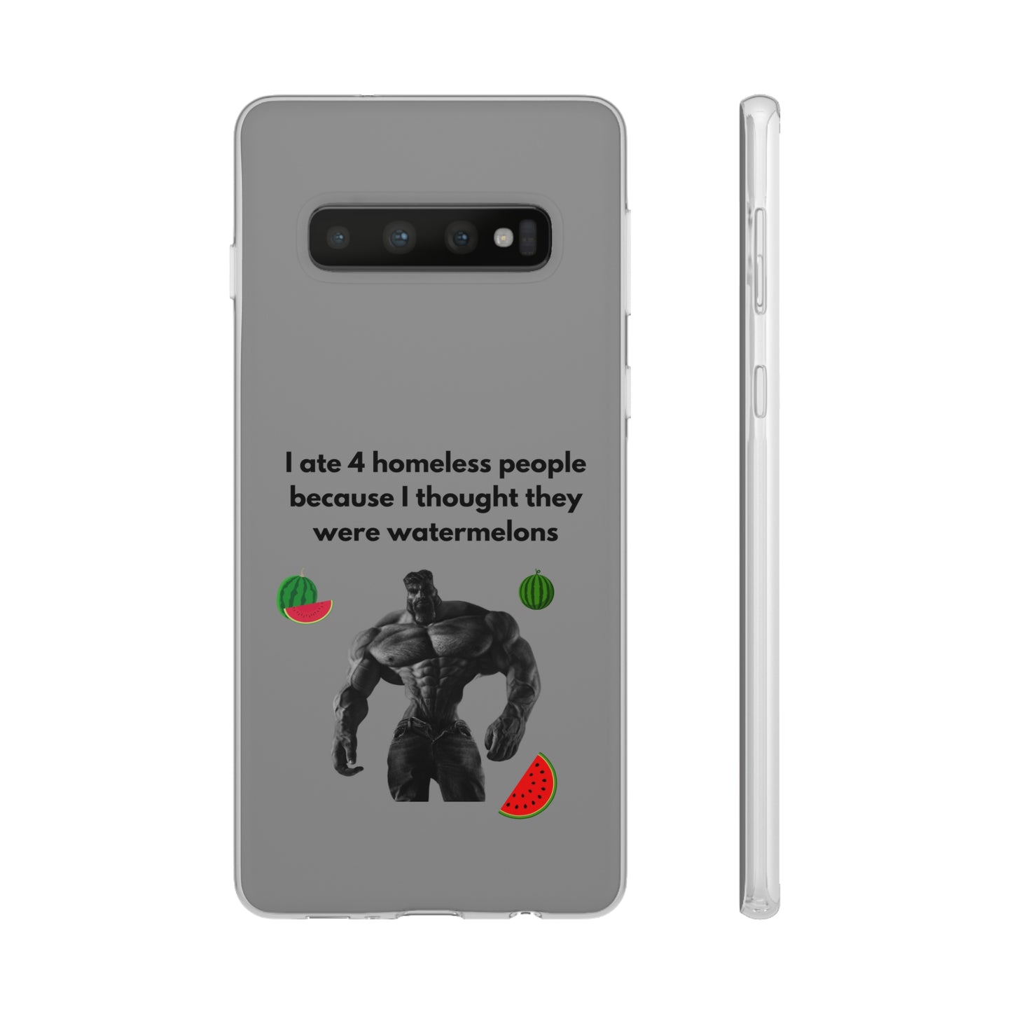 "I ate 4 homeless people" High Quality Phone Cases