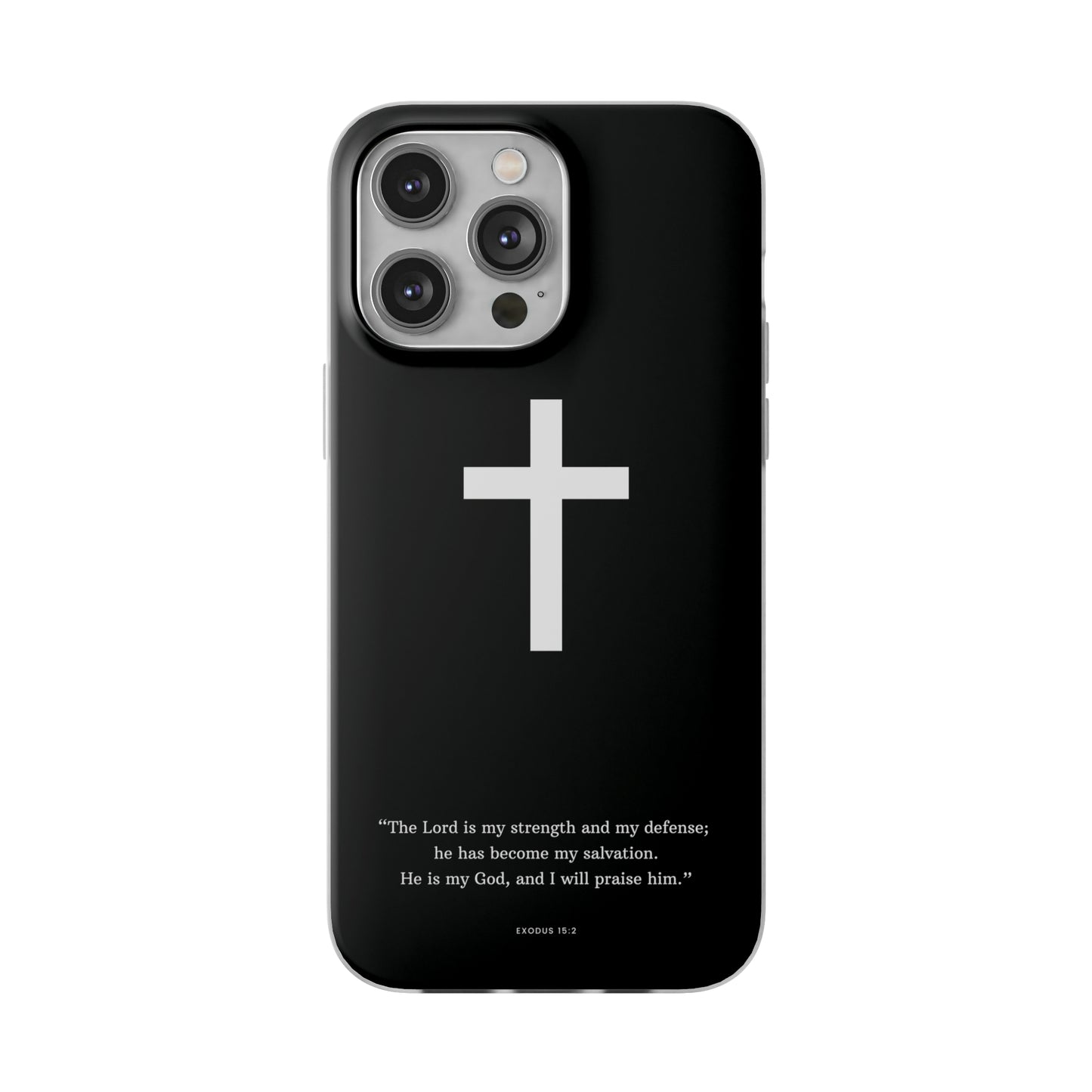 "Exodus 15:2 black edition" High Quality Phone Case