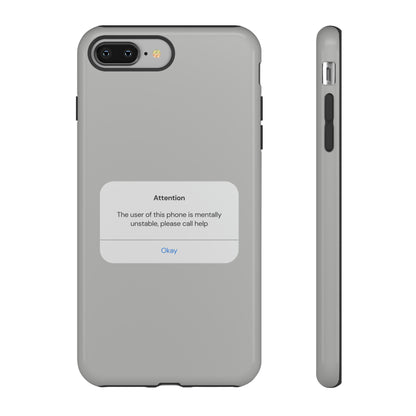 "Attention Notification" Premium Quality Phone Case