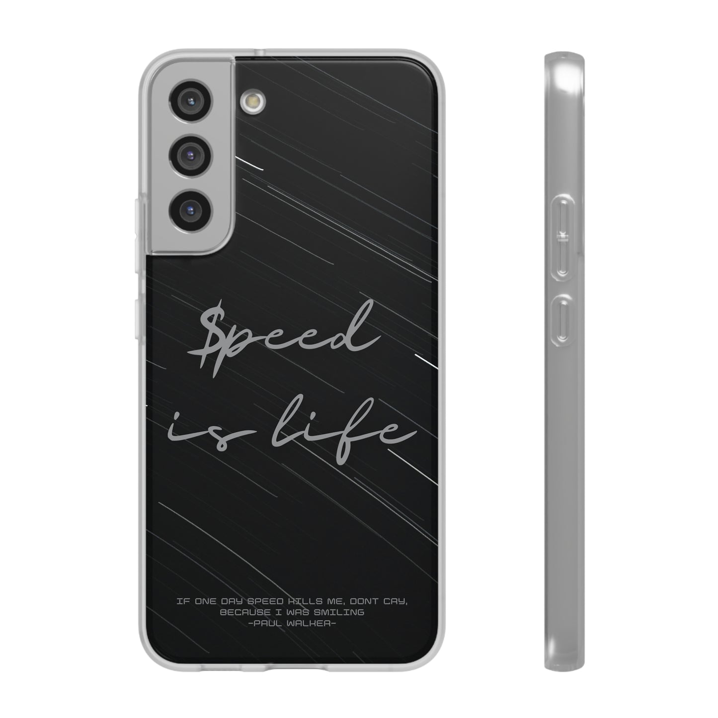 "Speed is life" High Quality Phone Case