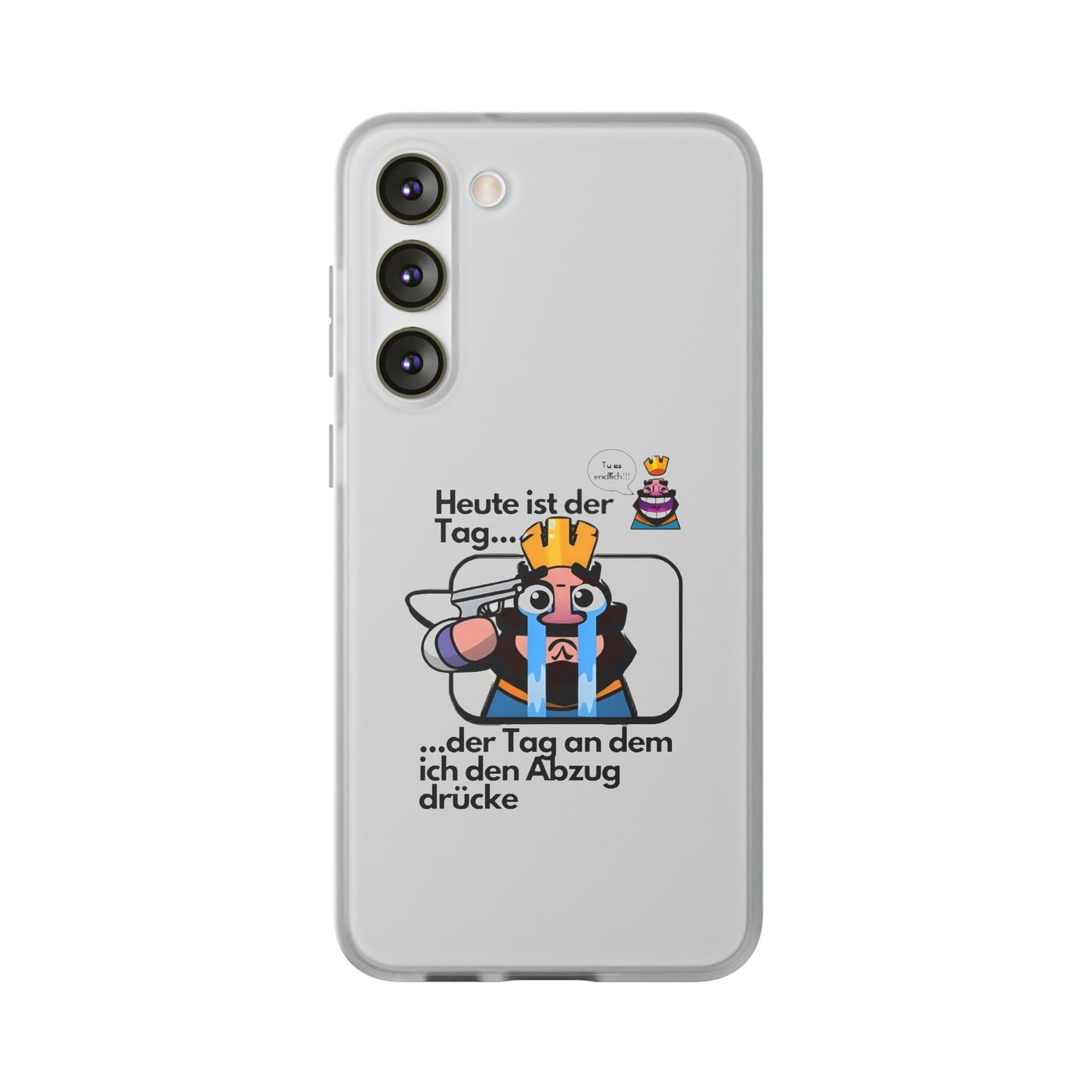 "Heute ist der Tag ... der Tag an dem ich den Abzug drücke" High Quality Phone Case