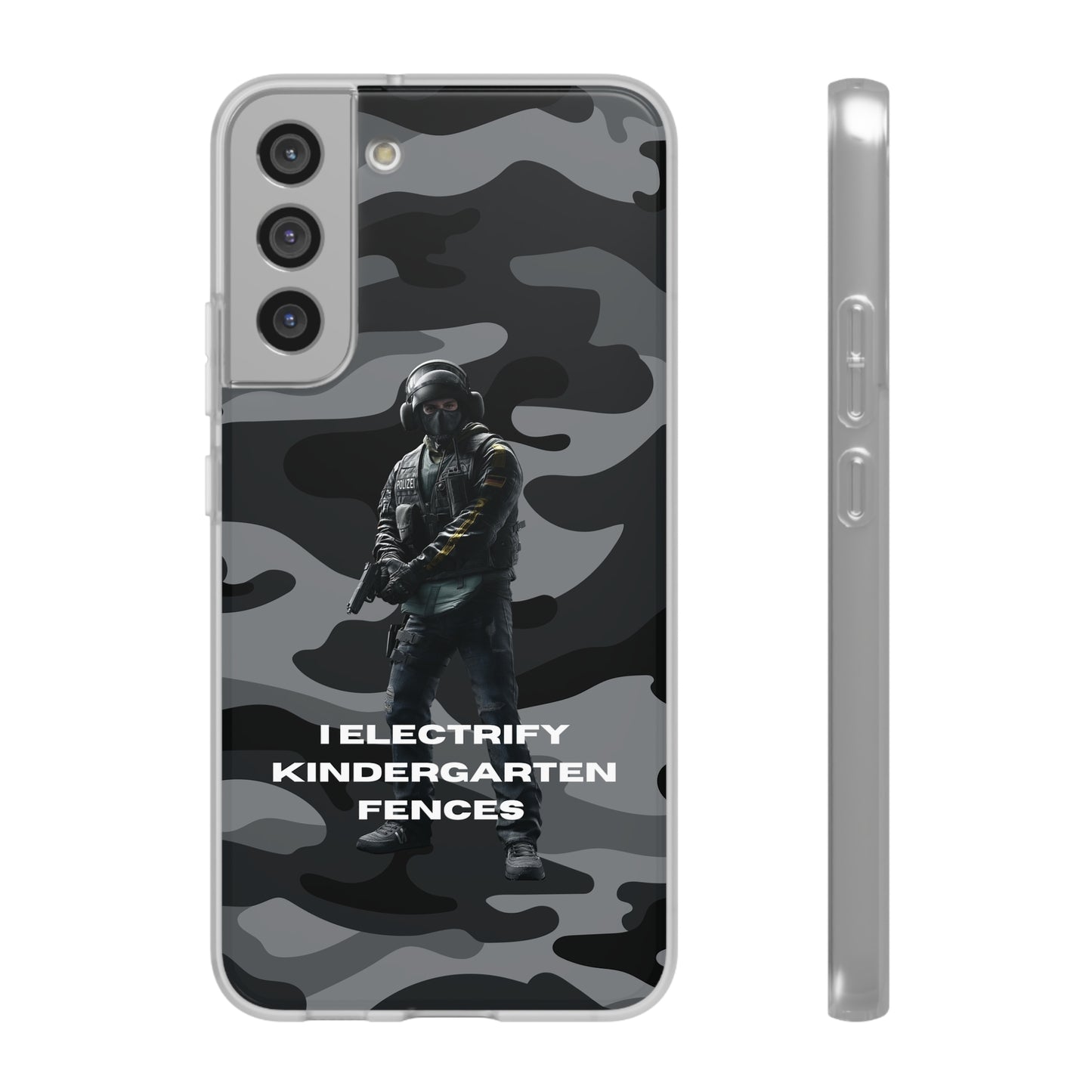 "I electrify kindergarten fences" High Quality Phone Case