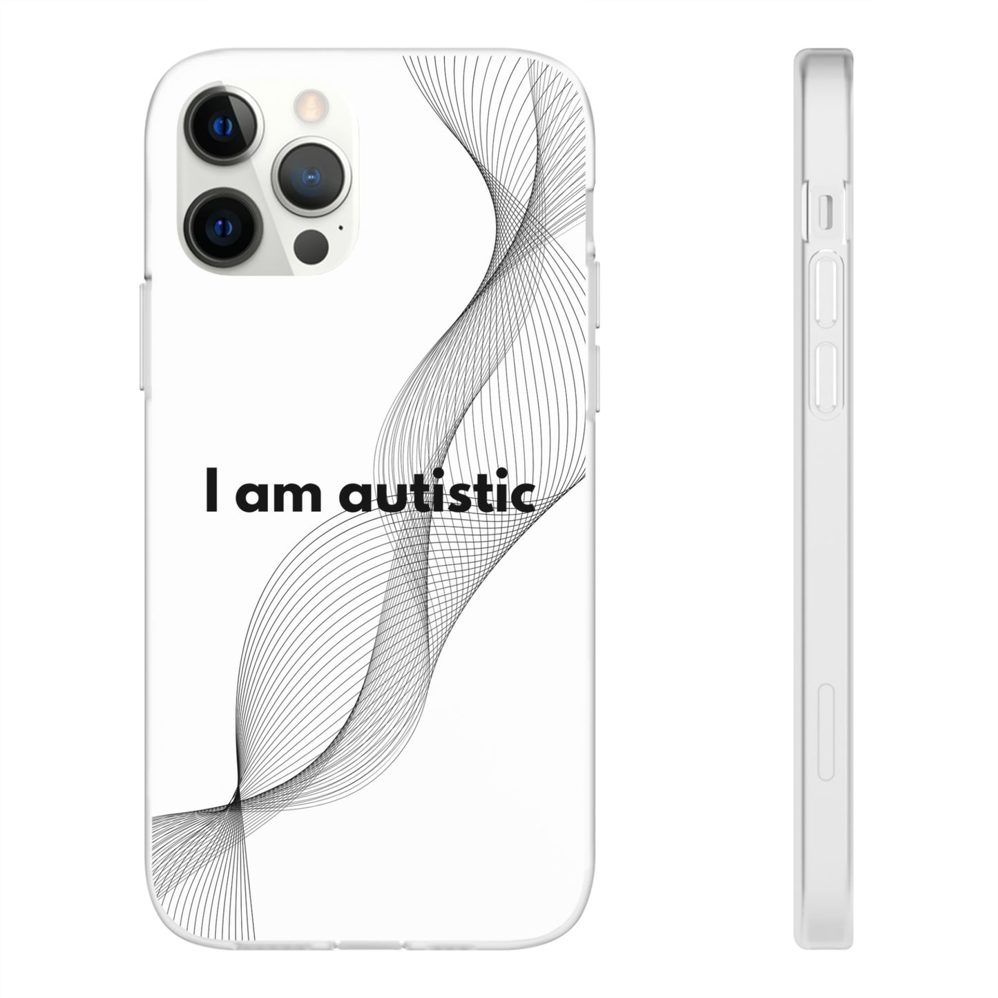 "I am autistic" High Quality Phone Case