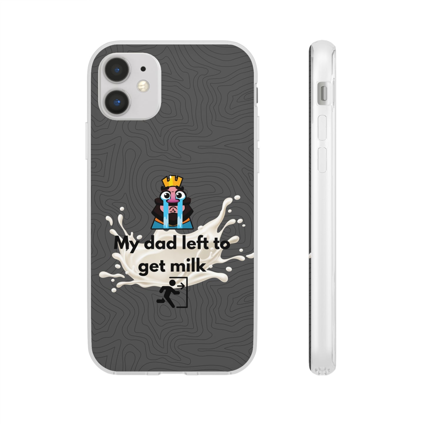 "My dad left to get milk" High Quality Phone Case