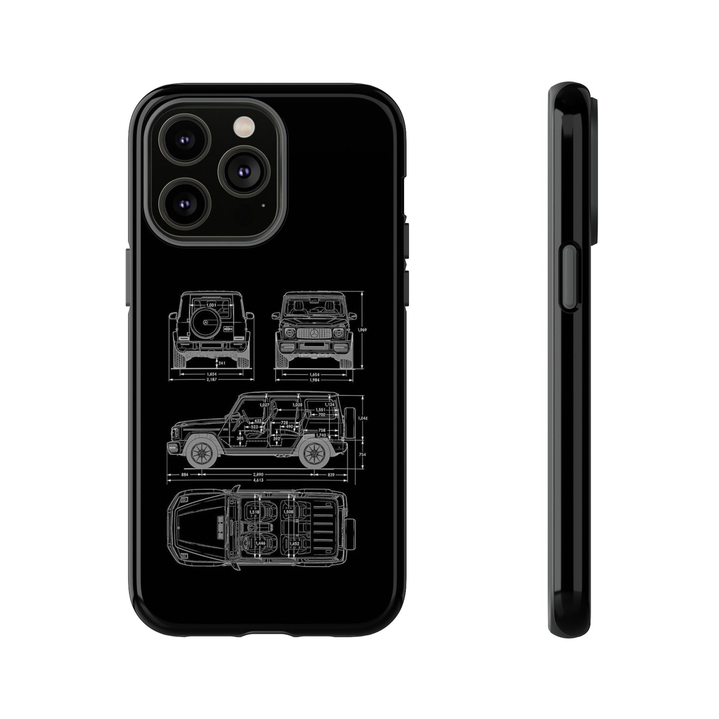 "Wagon Blueprint" Premium Quality Phone Case