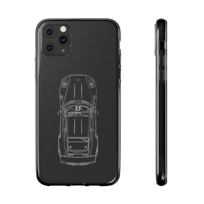 "Car Blueprint" High Quality Phone Case