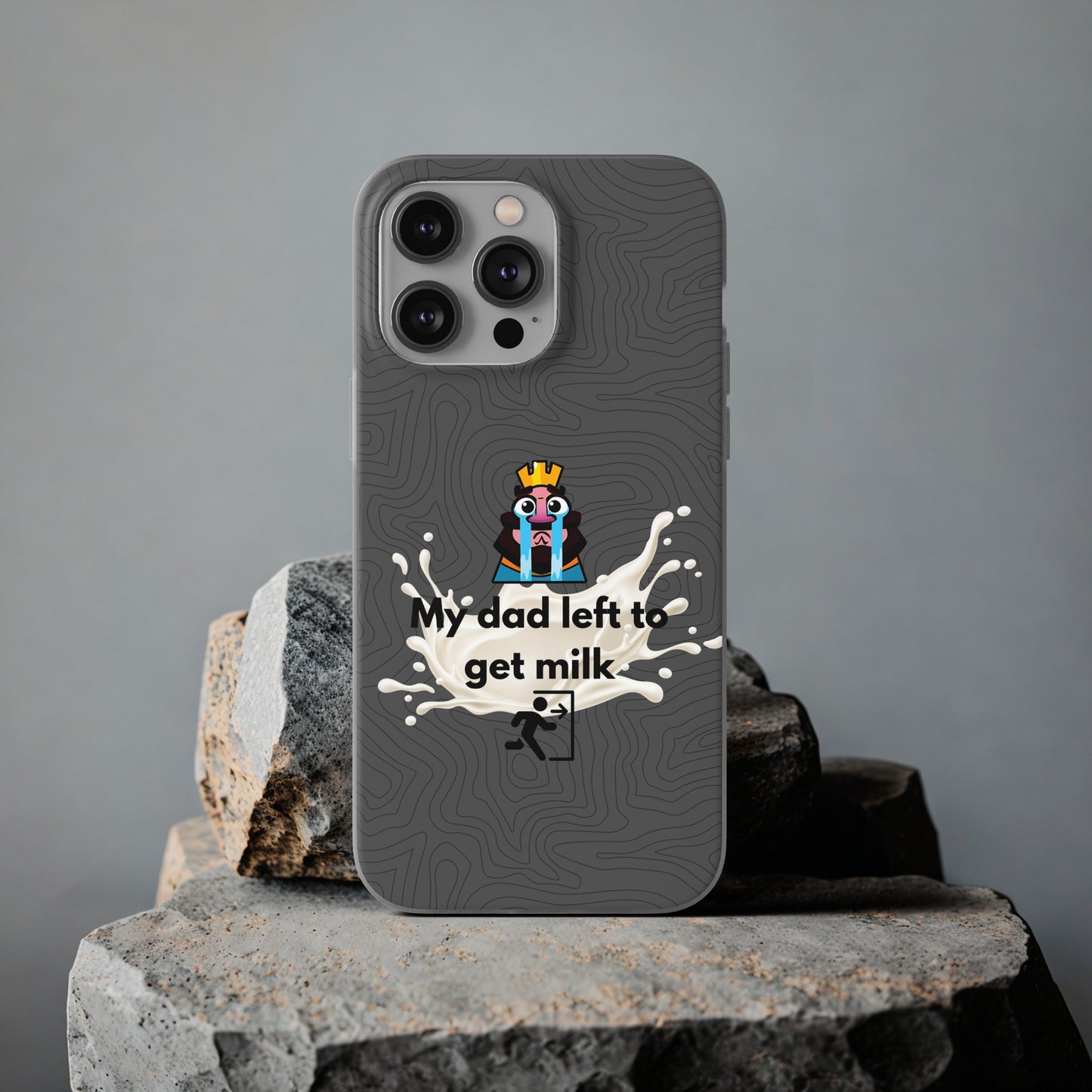 "My dad left to get milk" High Quality Phone Case