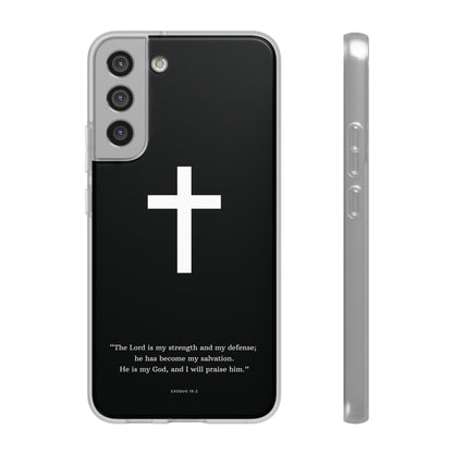 "Exodus 15:2 black edition" High Quality Phone Case