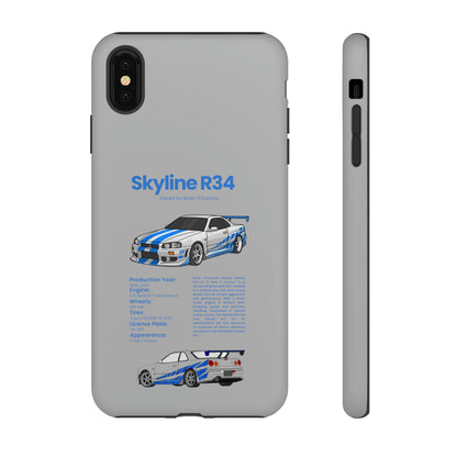 "Skyline R34" Premium Quality Phone Case