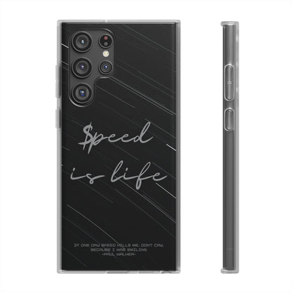 "Speed is life" High Quality Phone Case