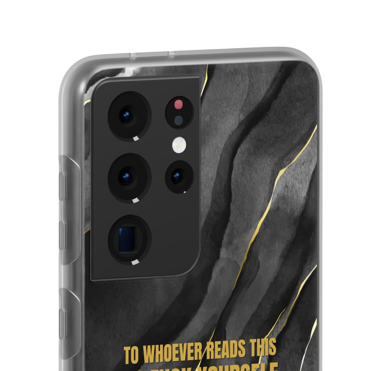 "to whoever reads this, go fuck yourself" High Quality Phone Case