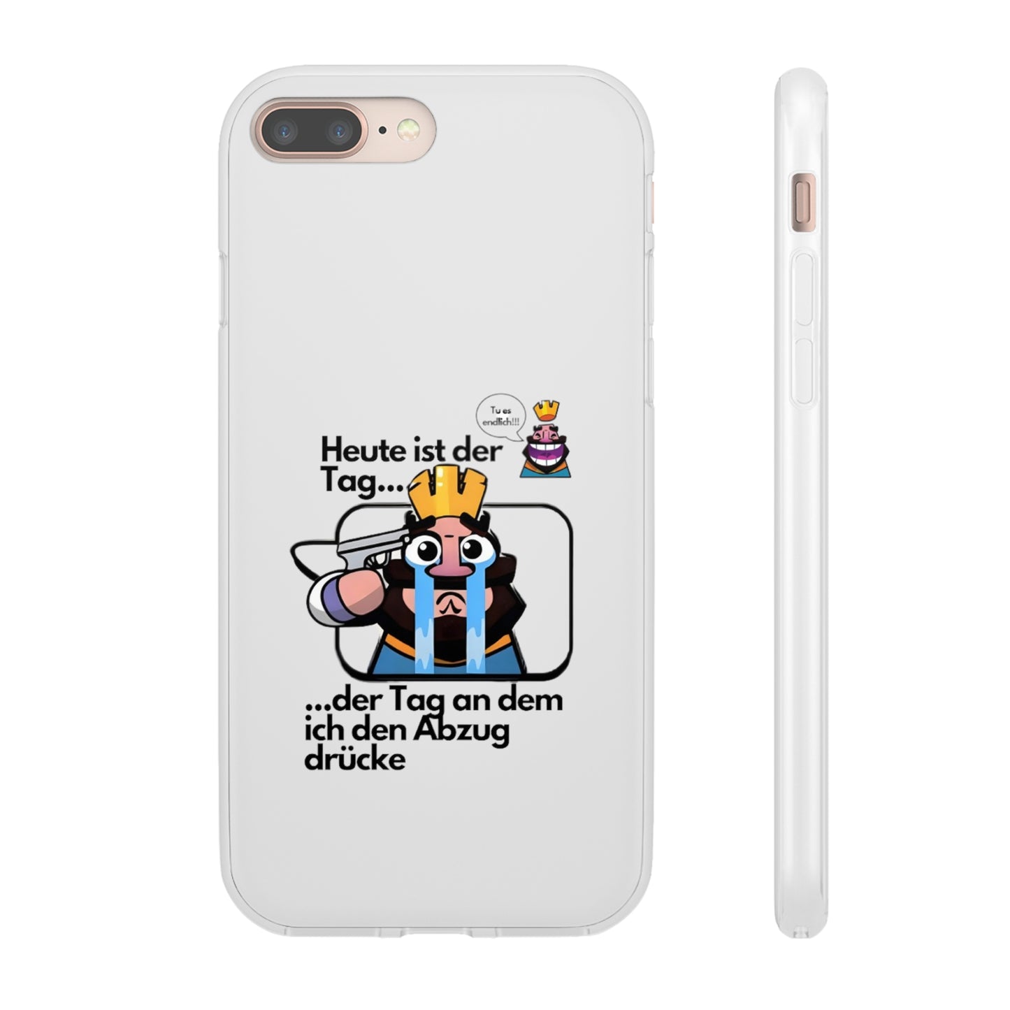 "Heute ist der Tag ... der Tag an dem ich den Abzug drücke" High Quality Phone Case