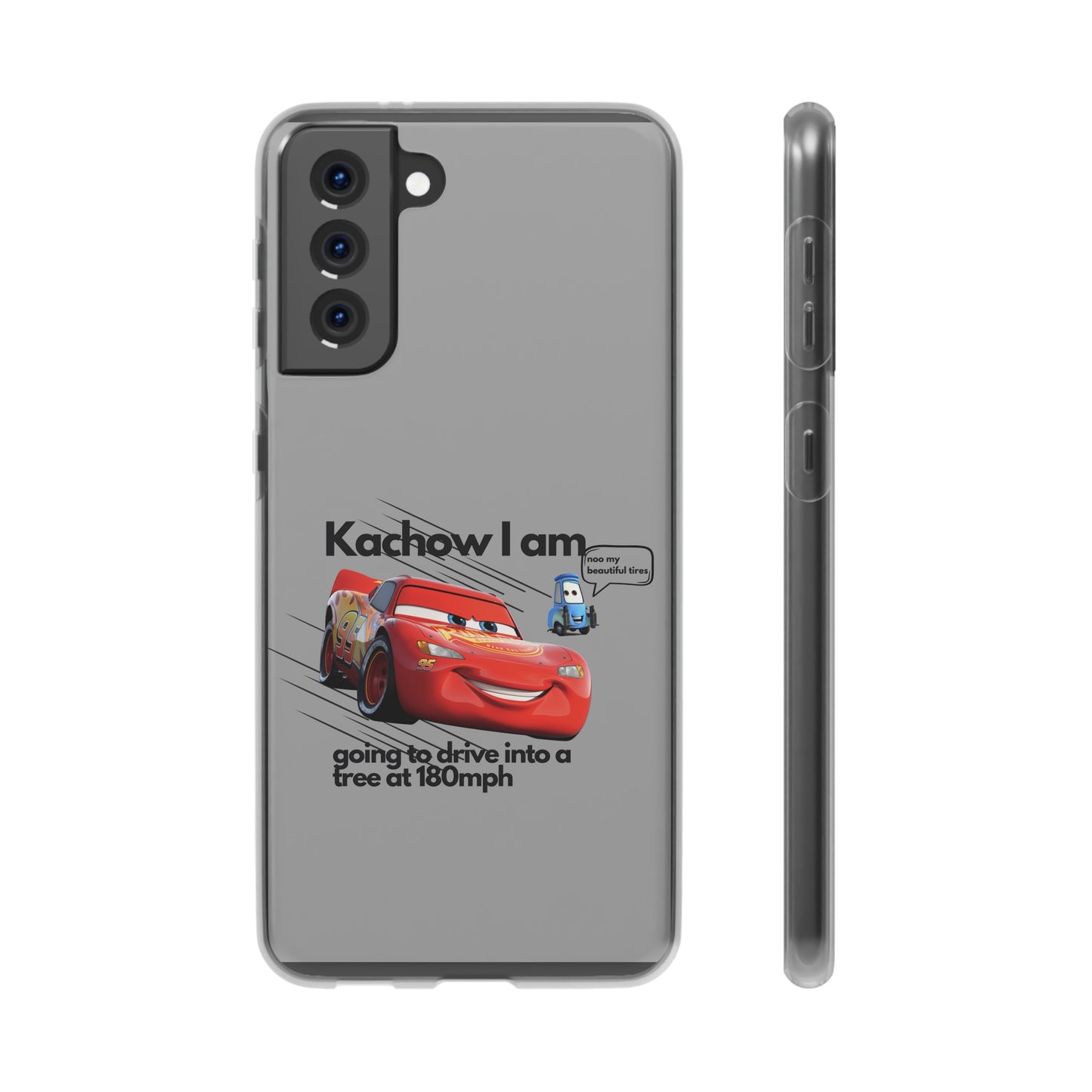 "Kachow into a tree" High Quality Phone Case